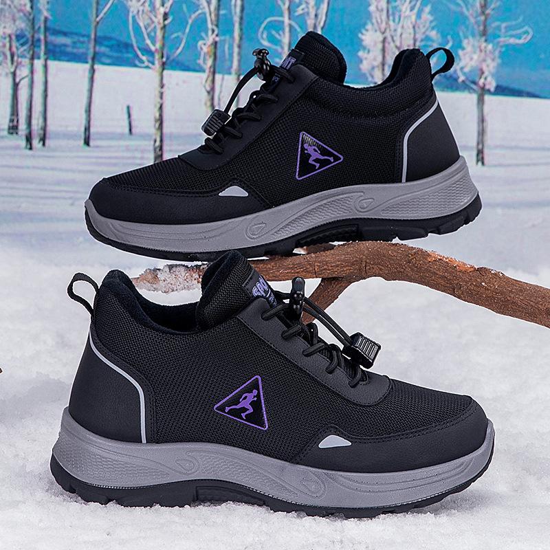 Winter High-top Velvet Warm Sports Mother Shoes Non-slip Two Cotton Shoes Medium Thickened Snow Boots