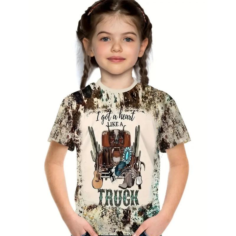 Fashionable Casual Personalized Stylish Cute Pattern Pullover Short Sleeved T Shirt