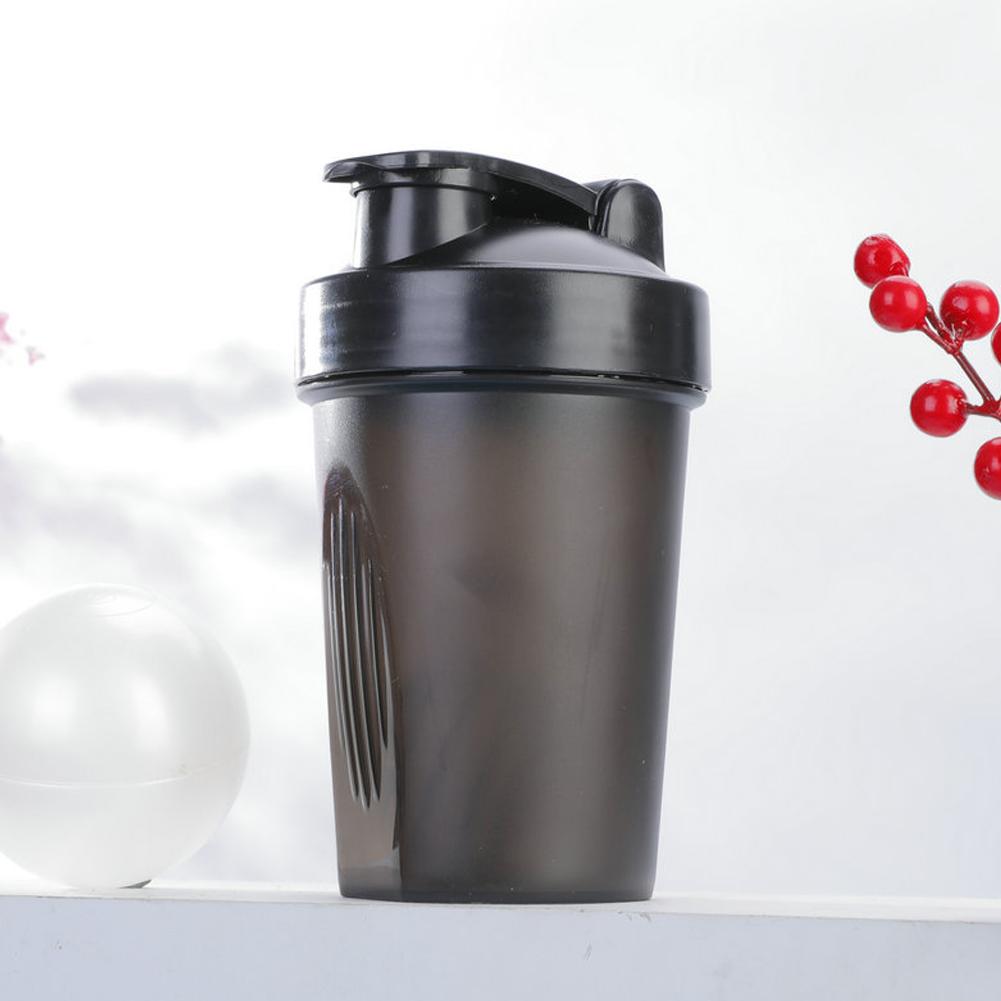 NEW 400ML Shaker Bottles Sport Water Cups Whey Protein Powder Mixer Bottle Fitness Gym Shaker Outdoor Portable Plastic Drink Cup