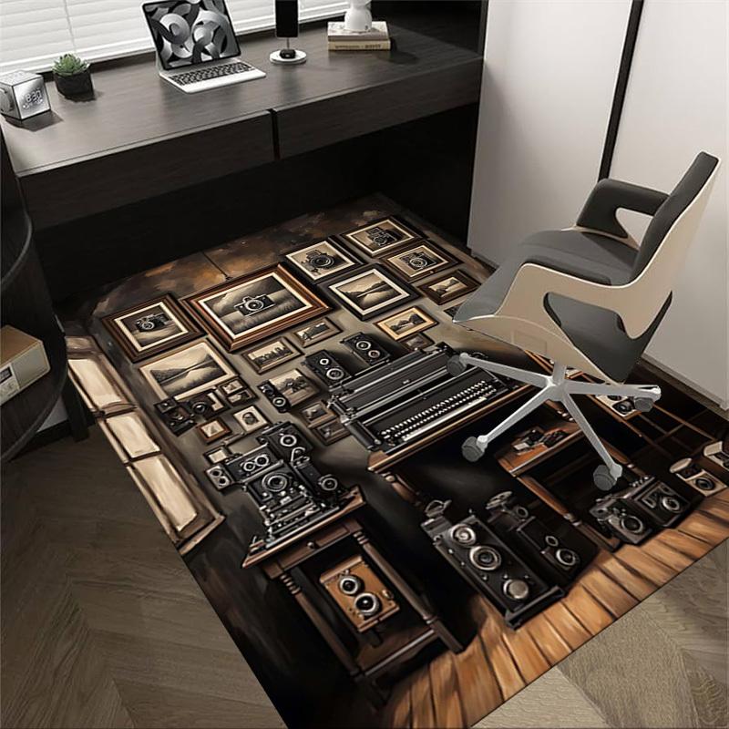 

1PC Camera Photography Non-Slip Floor Carpet Compatible for Office&Living Room&Bedroom&Dining room - Flat-Weave Machine-O320 60cm by 90cm
