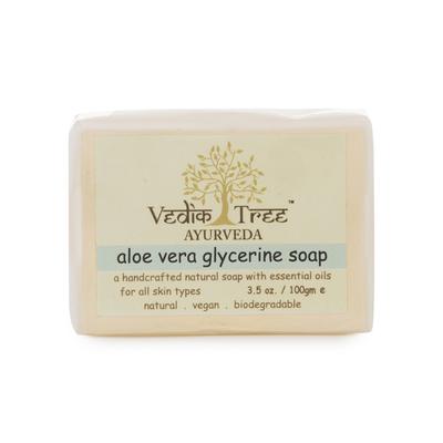 Săpun cu Aloe Vera și Glicerină (100 g), Săpun cu glicerină de Aloe Vera, arbore Vedik