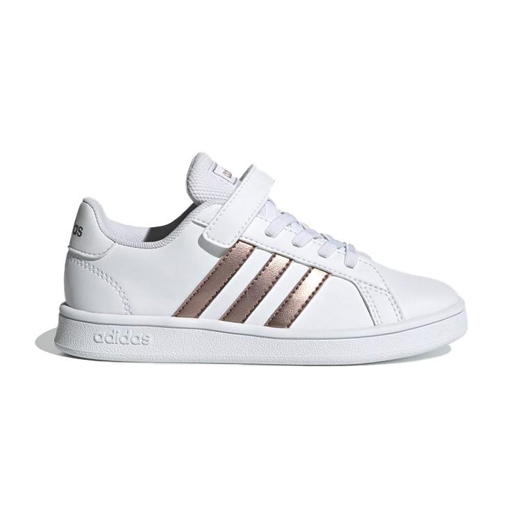 (PS) adidas neo Grand Court 'White Gold' Kids' EF0107
