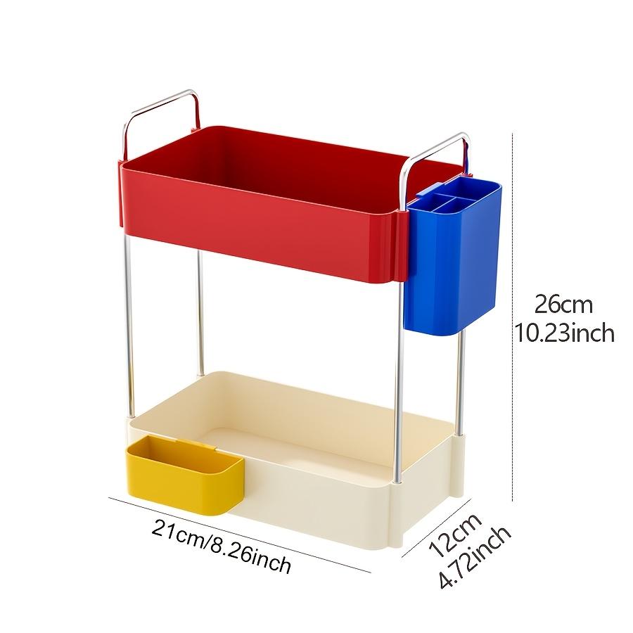 

1pc Multi-functional Desktop Storage Box, Modern Style Multi-functional Desk Storage Rack, Suitable for Family, School.
