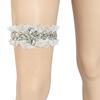 European Lace Garter with Inlaid Crystal Rhinestones for Brides