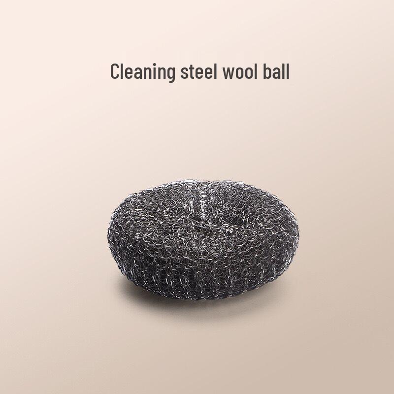 304 Stainless Steel Pot Brush with Long Handle and Hangable Design for Kitchen Cleaning.