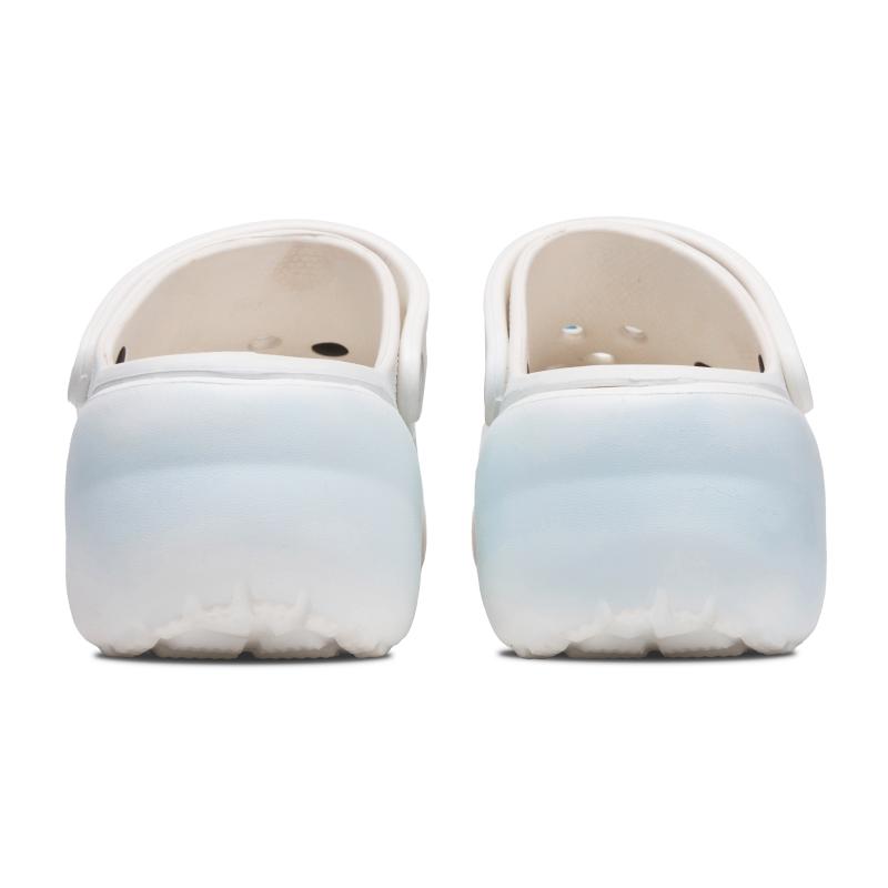 Crocs Sea Salt Milk Foam EVA Simple and Atmospheric Hole Shoes Unisex White