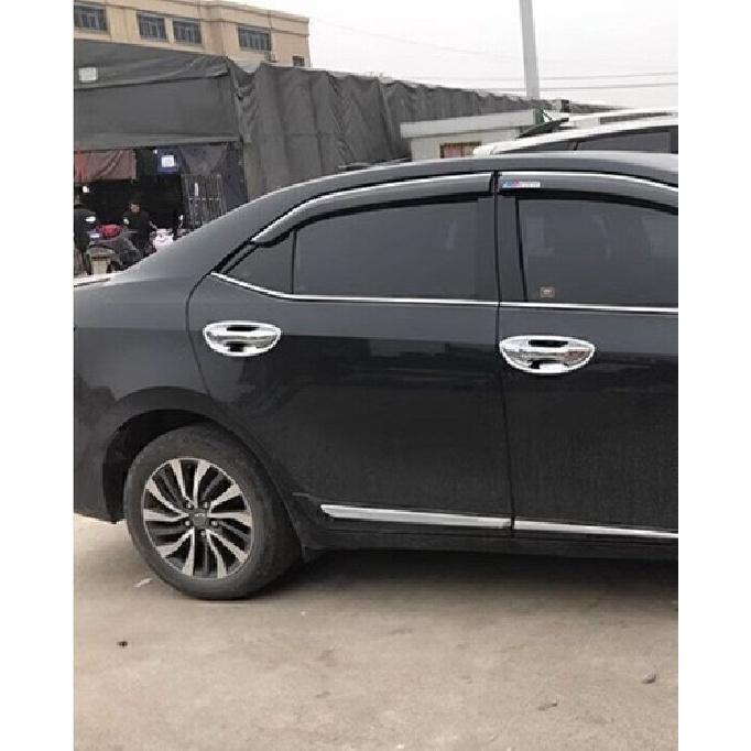 For Toyota Corolla 2014-2019 ABS Chrome Side Door Handle Bowl Cup Cover Trim 16X