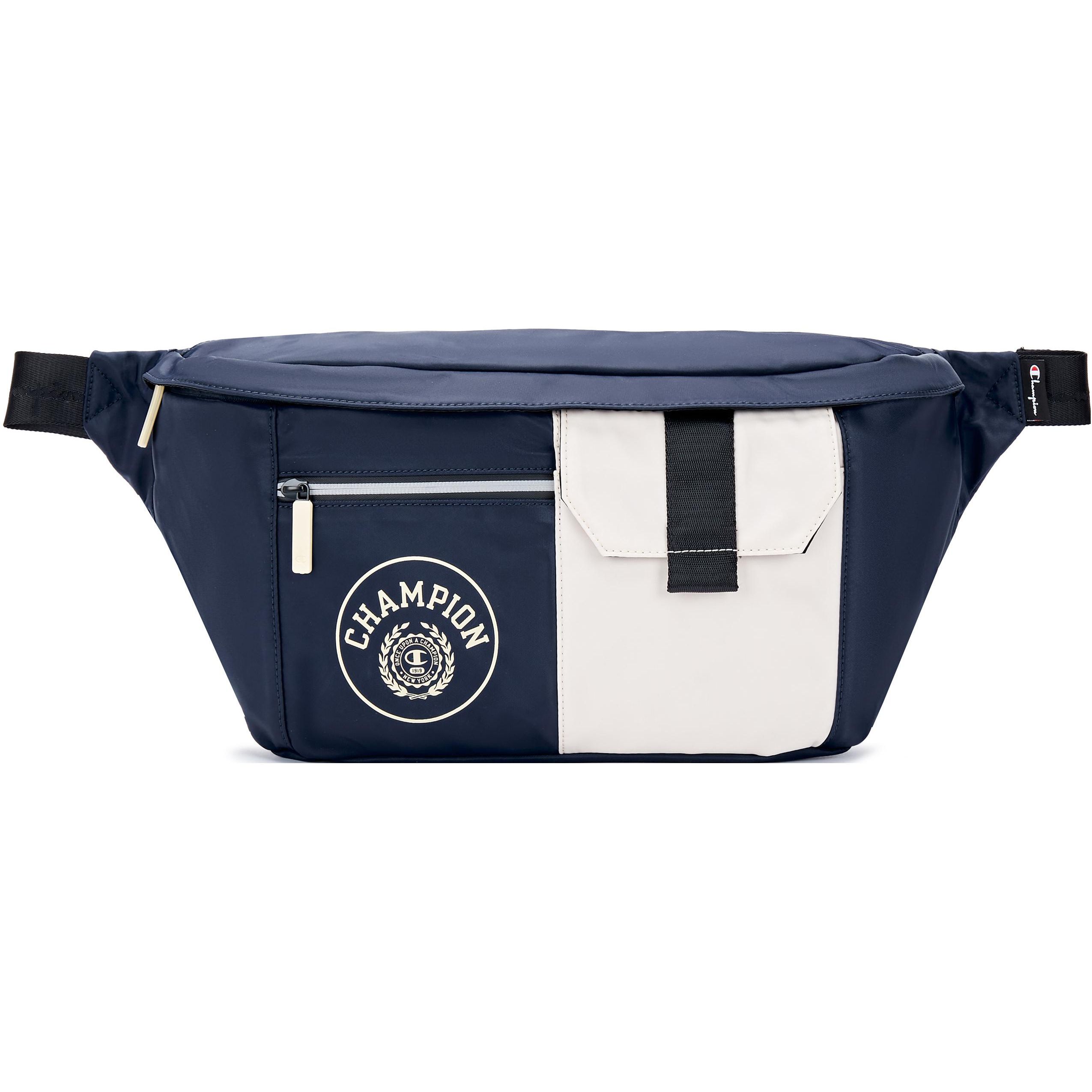 

Champion Classic Printed Logo Campus Retro Versatile Fabric Waist Bag Unisex Waist Bag Dark-Blue Dark-Brown Black U3CACPU27 Black