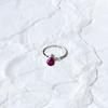 Серебряное кольцо с натуральным рубином 1.45ct, фианитами, вес изделия 2,3 гр (2165668)