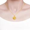 Benmingnian Gold-Plated Snake and Rabbit Pendant Necklace