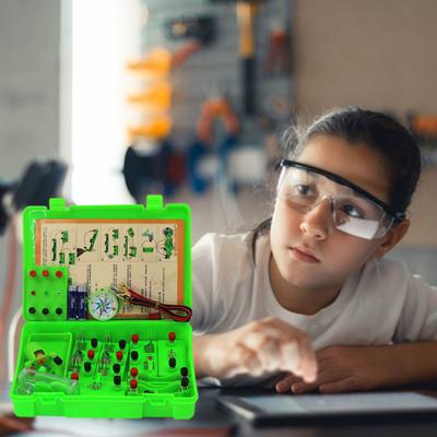 Circuit Learning Kit Challenging Connect Wires Chromed Metal Educational Physics Experiment Tool for Classroom