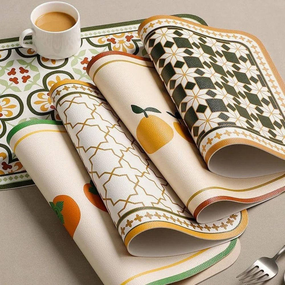Style 2023 Household Non-Slip Heat-Resistant Waterproof Bowl Pad Placemat Coffee Cup Mat Table Mat
