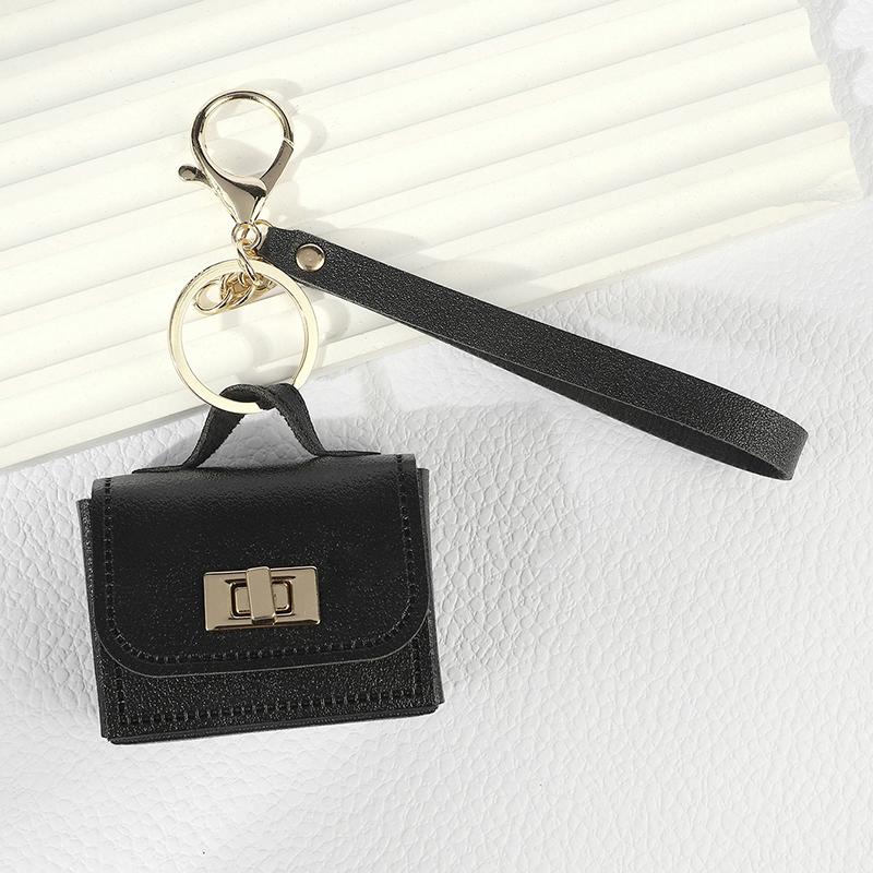 Creative Mini Leather Hangbag Bag Hanging Decoration Versatile Bag Pendant  Coin Purse Keyring Mini Headphone Bag Pendant