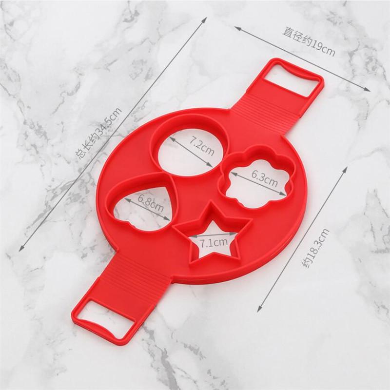 Kitchen Pancake Mold Fried Egg Maker Mold Non-stick Pancake Maker Silicone Baking Omelette Mould Kitchen Tool