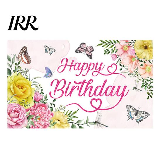 Double-sided Printed Banner Happy Birthday Backdrop, Party Photo Background Cloth for Celebration, Decorative Bunting Flag Decor Kids Women, Supplies