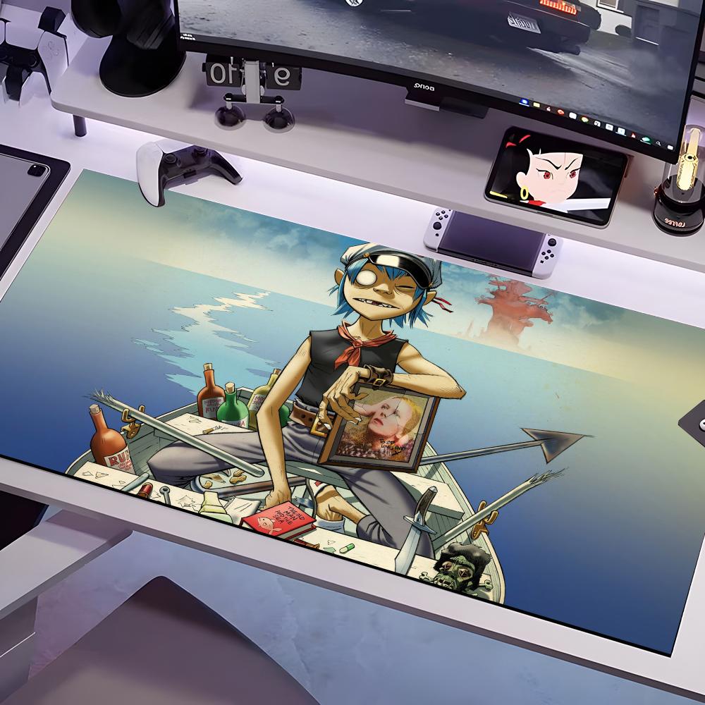 S-Gorillaz-ES Band Mouse Pad Multiple Sizes Large Square Computer Office Game Table Mats Rubber Anti-slip Mousepads