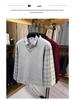Men's 2025 Winter Plus Velvet Faux Two-Piece Lapel Knitwear for Middle-Aged & Elderly Dads