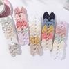 10Pcs/lot Baby Bows Hairgripes Cotton Embroidery Hair Bow Hair Clip Set Sweet Girl Kids Hairpins Headwear Handmade Barrette