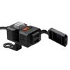 Motorcycle Electric Car USB Mobile Phone Charging Waterproof Switch Integrated Handle Bar Rearview Mirror, 9-32V