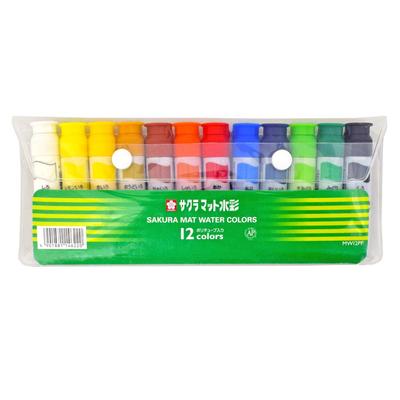 SAKURA Mat Water Colors Aquarellfarben, 12 Stück, 12 ml