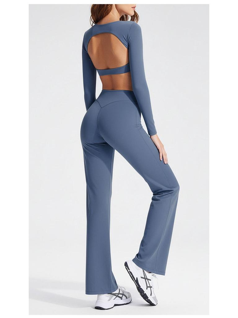 DFYN Women's Straight Leg Yoga Pants - Slimming, Quick-Drying, High-End, No-Show Lines, Elastic Sports Long Pants