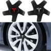 4 stuks Voor Tesla Model 3 Model Y 2018-2021 1844234-B Auto-accessoires 19-inch Auto Wielnaafdop Embleem Modificatieonderdelen