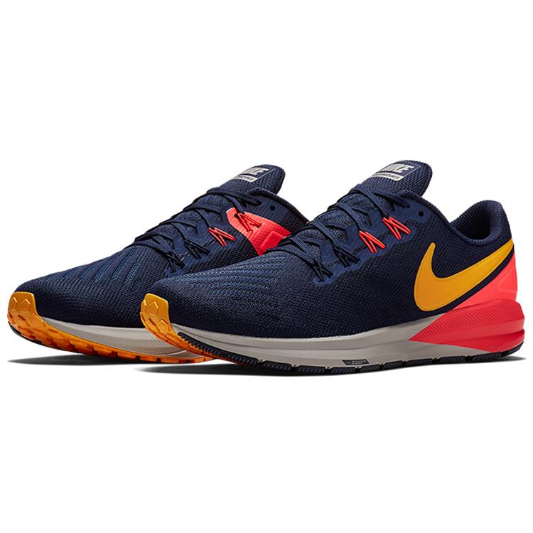 New Nike Air Zoom Structure 22 'Blackened Blue Orange Peel' AA1636-400