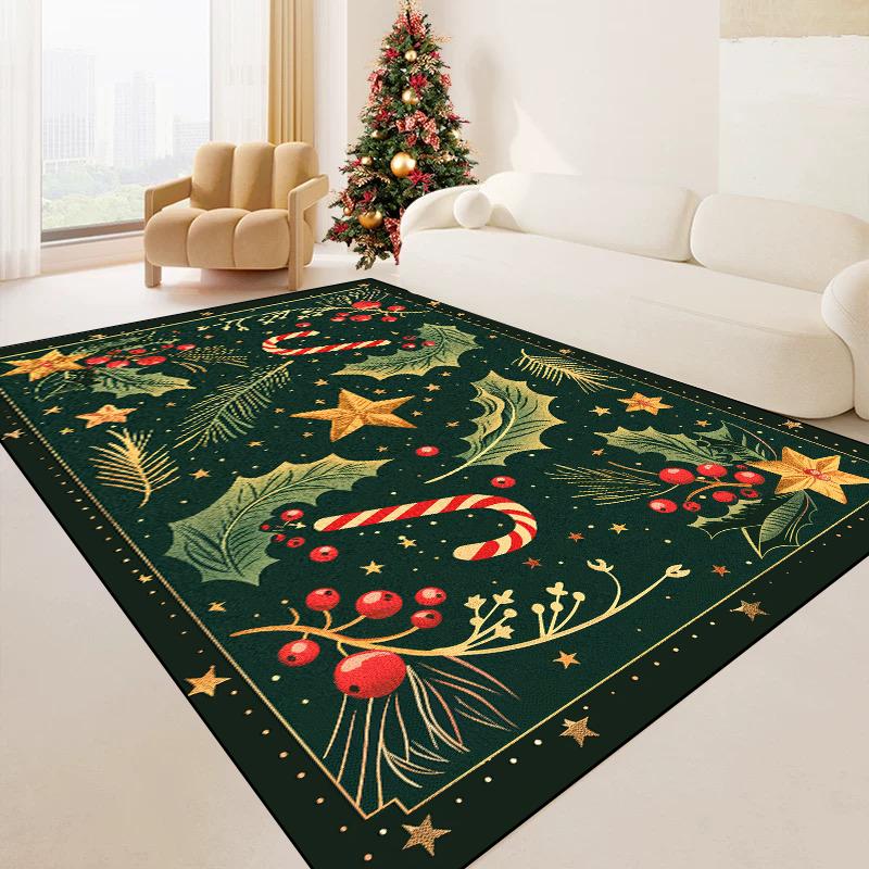 Dekoracja Świąteczna Salon Dywan Duży Obszar Sofa Stolik Kawowy Dywaniki Miękkie Puszyste Sypialnia Szatnia Wejście Wycieraczka