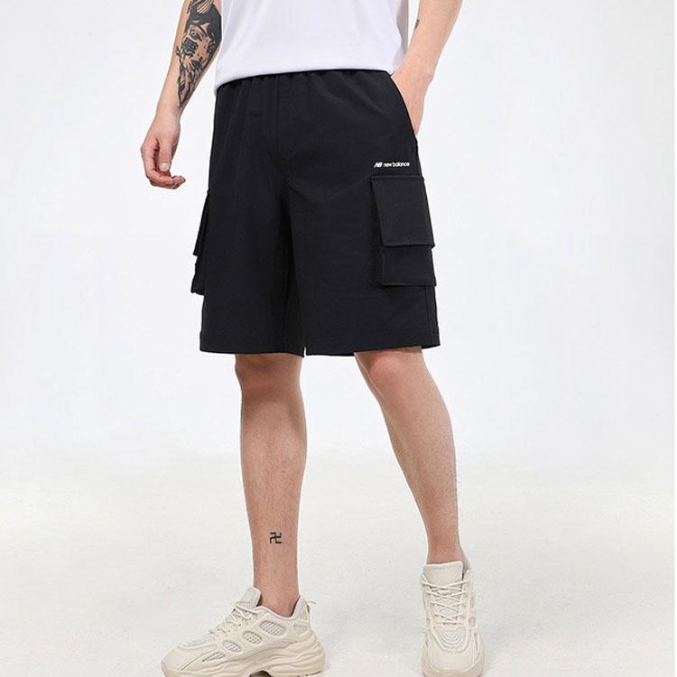 New Balance Cargo Shorts Asia Sizing 'Black' Men's AMS12368-BK