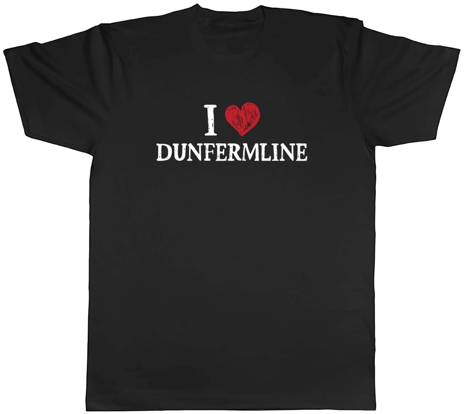 I Love Dunfermline Mens T-Shirt West Fife Scotland Scottish Tee Gift XXXXL