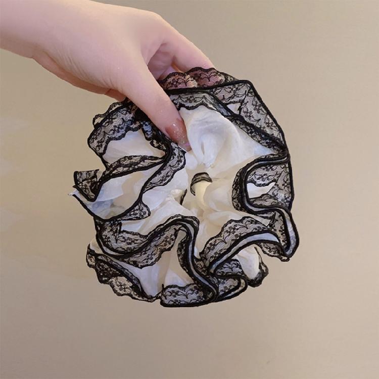 Aesthetic Scrunchies Women Hair Elastic Lace Hair Ties Wedding Party Headwear