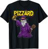 Funny Pizza Wizard Food Pun Pizzard Magic Fast Food Humor T-Shirt