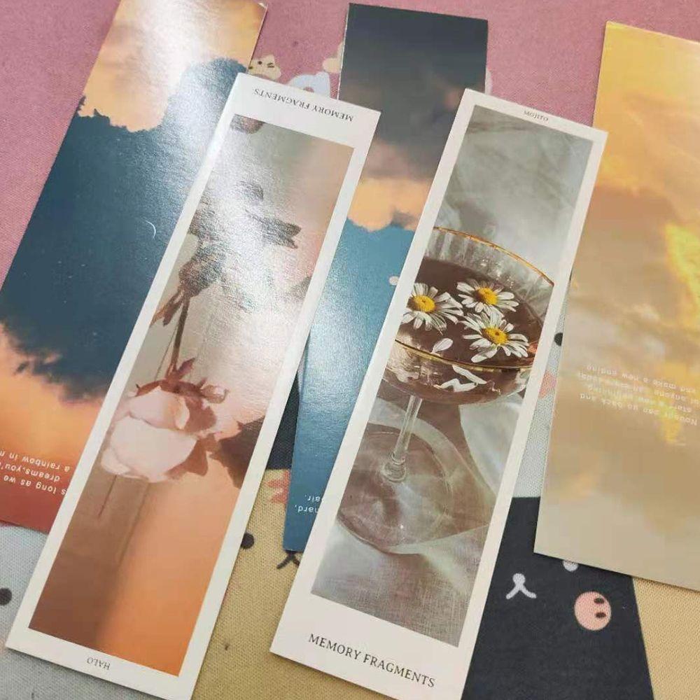 Read the Mark Book Page Folder Bookmark Set Boxed Bookmarks Reading Book Record Literary and Fresh
