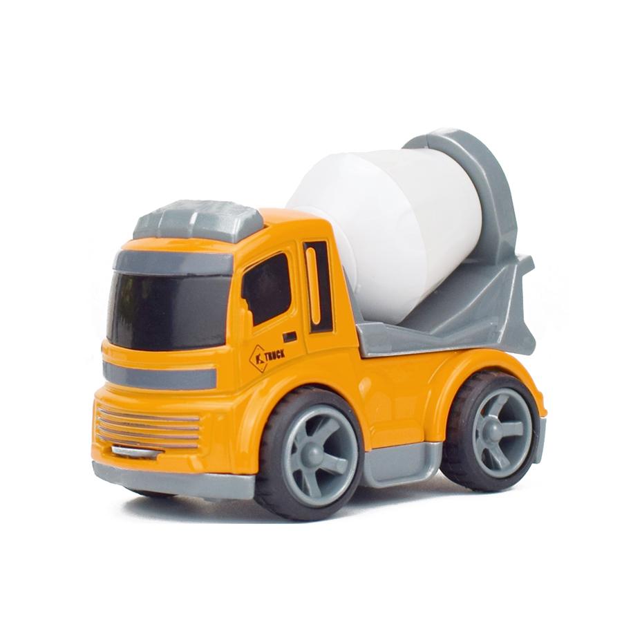 3 Kinds Inertial Engineering Vehicles Mini Model Toy Diecast Alloy Excavator Crane Bulldozer Pull Back for Boy Toys Gift for Kid