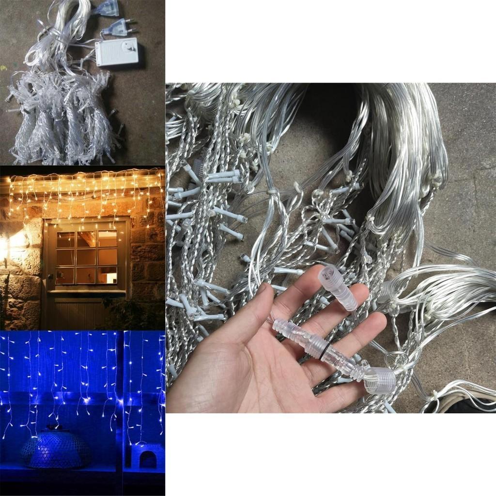 Waterproof 13-130ft Curtain Icicle Lights Led Fairy Christmas Indoor Outdoor Wedding Party