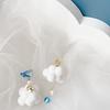 Unique Party Korea Star Bow Women Drop Earrings Fashion Jewelry Plush Cloud Earrings Clip Earrings