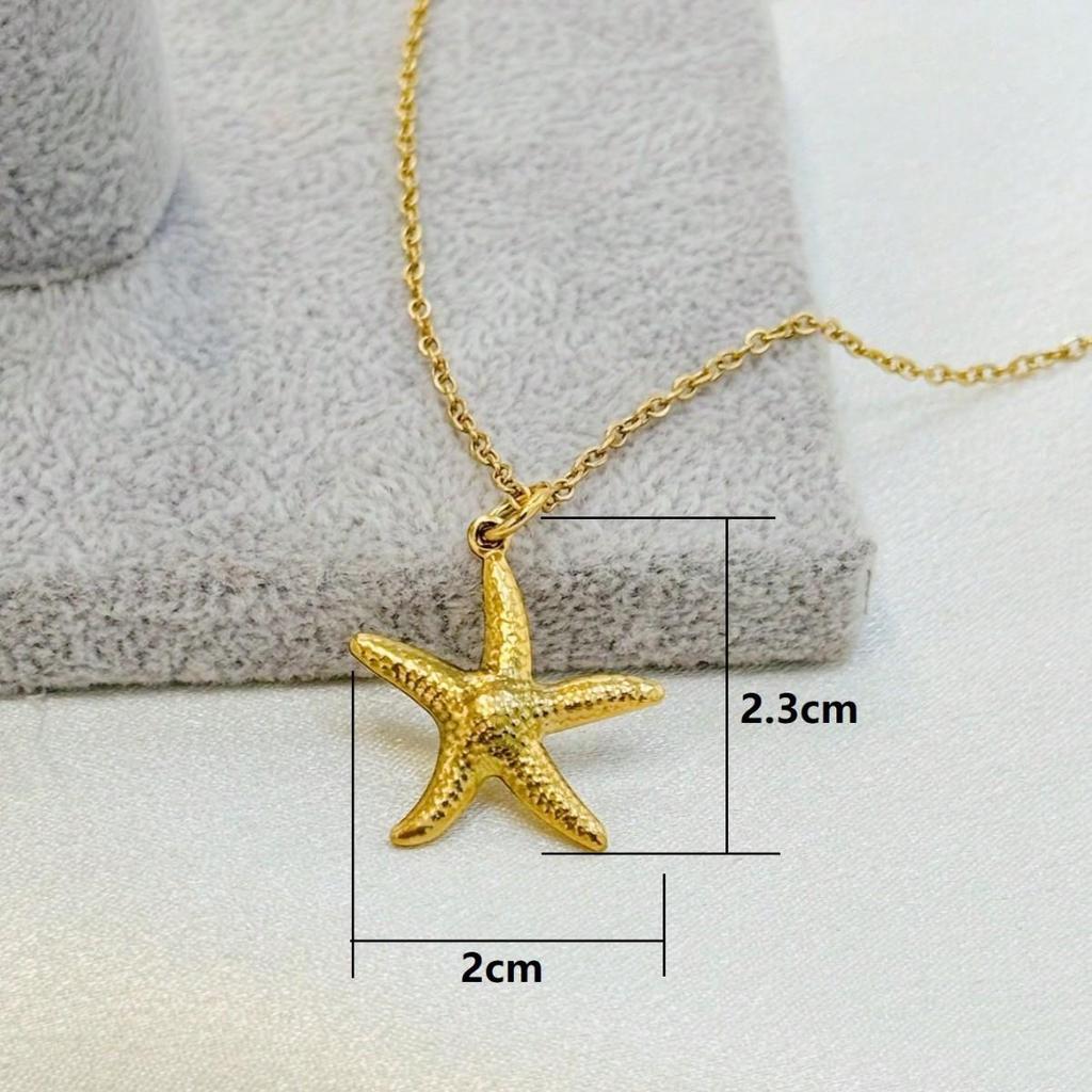 Versatile Ocean Star Pendant Necklace: Women's Holiday Style Clavicle Chain