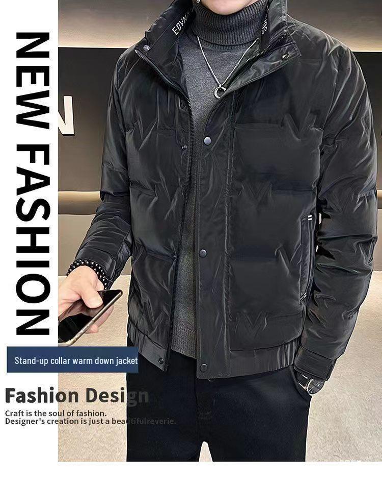 Herren Winter Slim Fit Leichte Daunenjacke