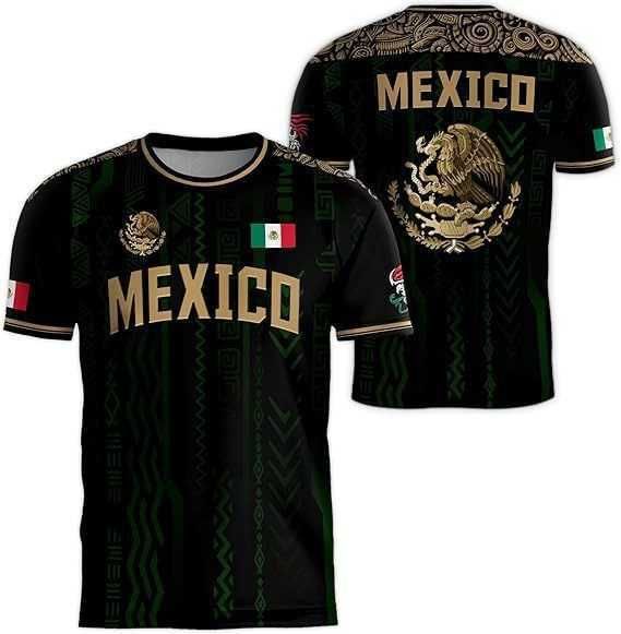 Mexico 2026 Football Jersey National Flag Print Home Away Soccer Shirt Team Kit Fanwear For Men And Women XXS