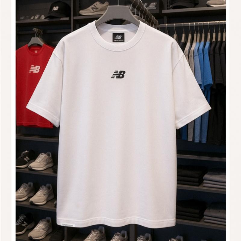 New Balance Nb ESSential Center Logo Men S And woMen S Short Sleeve Tee White Nbnee21033 10