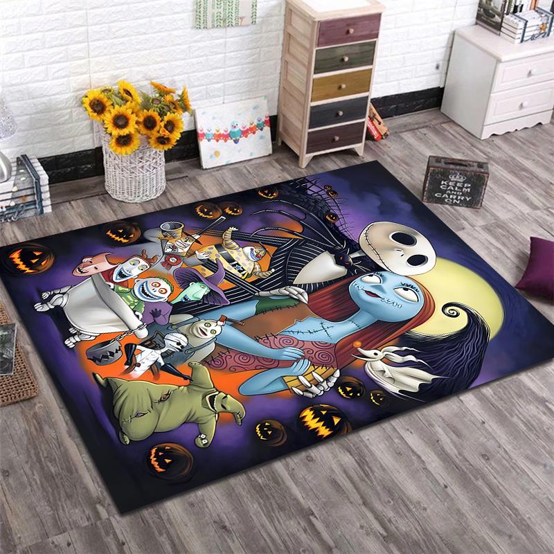1PC The N-Nightmare Before Christmas Printing Carpet for Living Room Bedroom Kid's Room Home Decor Area Rug Non-slip Mat Gift