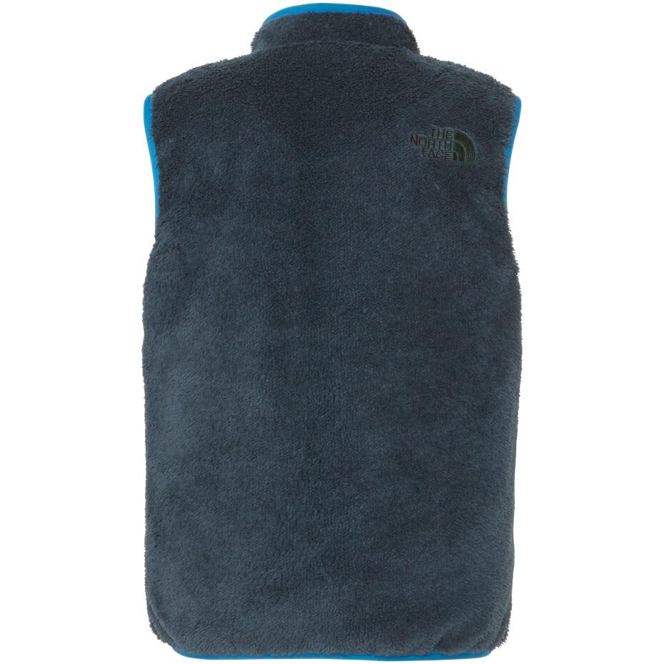 The North Face Reversible Cozy and Atlantic Deep Size 120 Kids' Vest, Unisex, Water-Repellent, Windproof, Warm, Cold-Weather, Green,