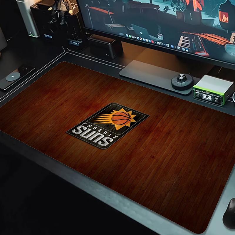 Phoenix Suns Mouse Pad Large Gaming Table Cushion Nonslip Laptop Tablet Big Mousepad Xxl Mat Mini Pc Playmat With Lock Edge