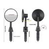 360 Degree Rotation Bike Handlebars Mirror With Gibbous Lens Wide Compatibility For Road Mountain Electric Bicycles