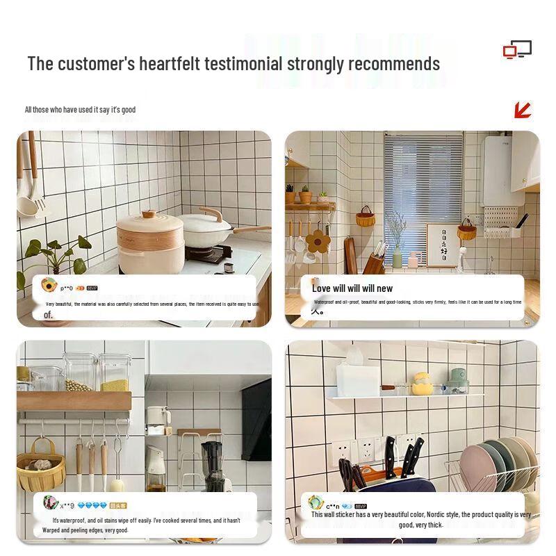 Self-Adhesive Anti-Oil Kitchen Wall Panels
