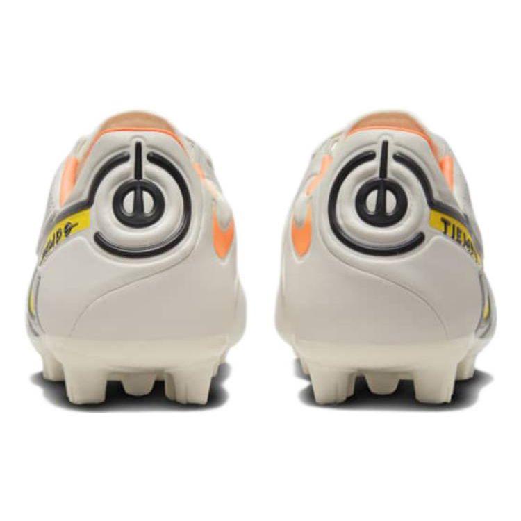 Nike Tiempo Legend 9 Pro Round Toe Lace-Up HG (Rubber Short Studs) Shock Absorbing Non-Slip Durable Soccer Shoes Men Soccer Shoes Beige DB5621-002