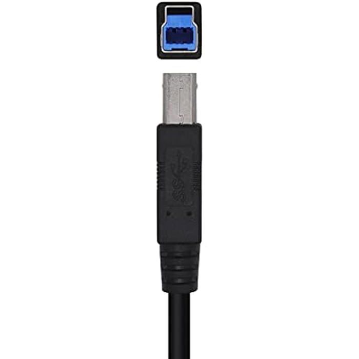 AISENS A105-0444 Câble USB 3.0 imprimante type A/M-B/M, noir, 2,0 m