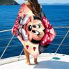 1pc Minnie18 Beach Towel with Custom Name, Beach/Swimming/Bath/Picnic/Camping Towel, Suitable for Seaside Beaches