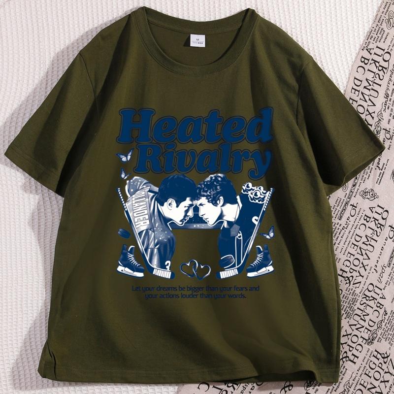 Heated Rivalry Ilya Rozanov T-Shirts Herren Reine Baumwolle Neuheit Oberteil Rundhals T-Shirts Kurzarm Kleidung Neuankunft T-Shirt Unisex