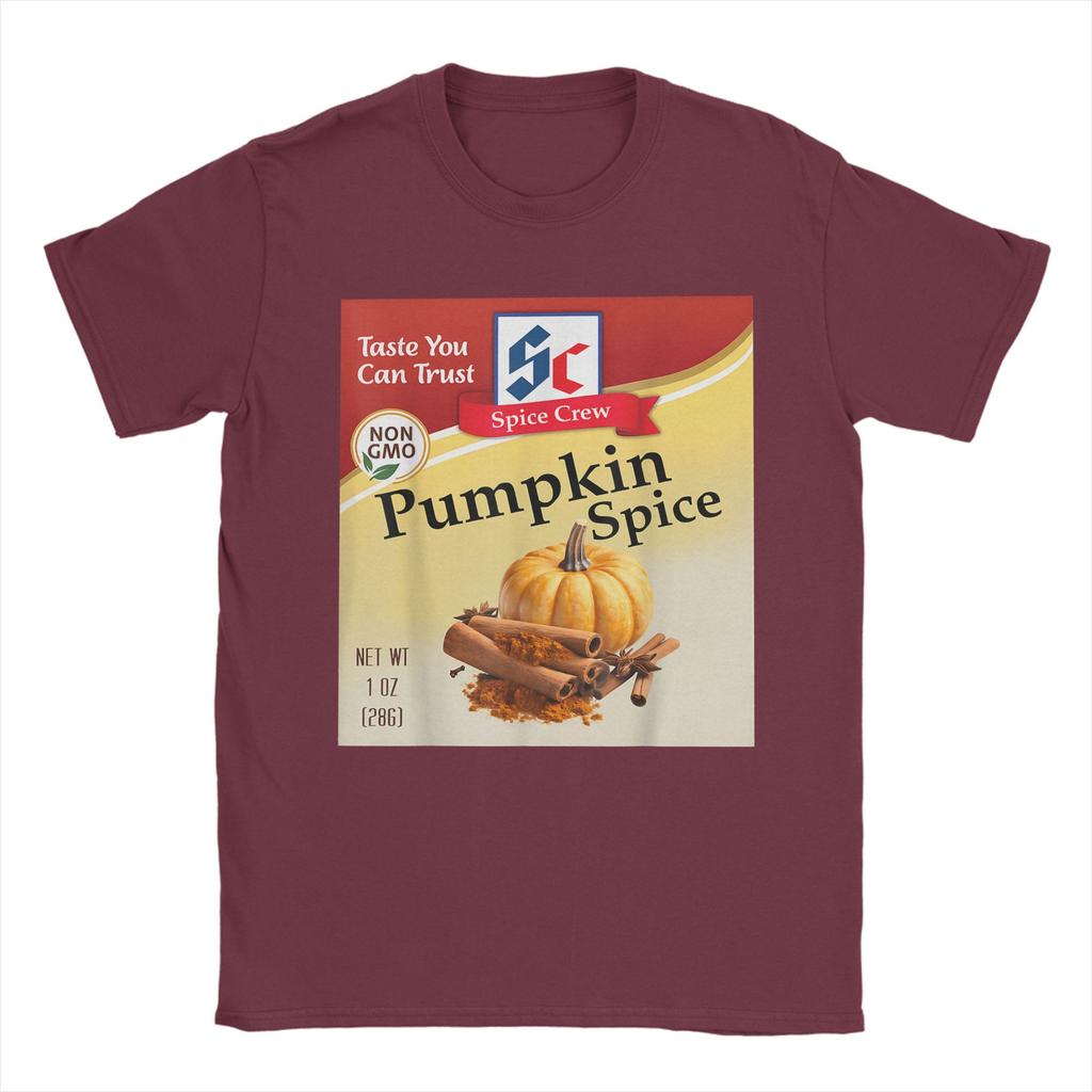 Men's T-Shirts Pumpkin Spice Condiment Costume Holiday Spice Costumes Group Tee Shirt Short Sleeve  T Shirt Crewneck Clothes
